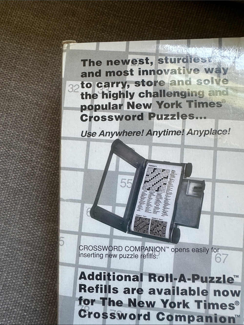 The New York Times Crossword Companion Roll-A-Puzzle System 1994 Game - Picture 5 of 5